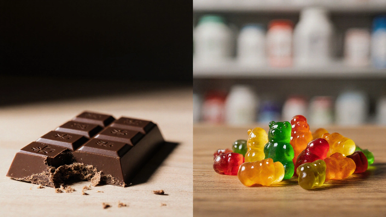 Sind Schokoladen-Edibles anders als Gummibärchen?