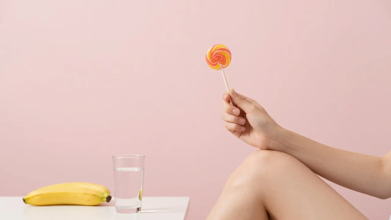 Sicherer Konsum von Cannabis-Lutschbonbon in ruhiger Umgebung