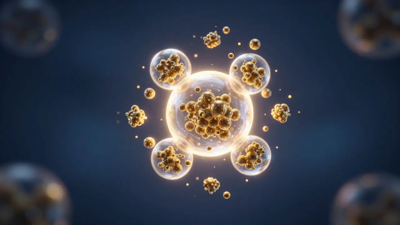 Konzeptionelle Darstellung des Entourage-Effekts zwischen CBD und Myrcen.