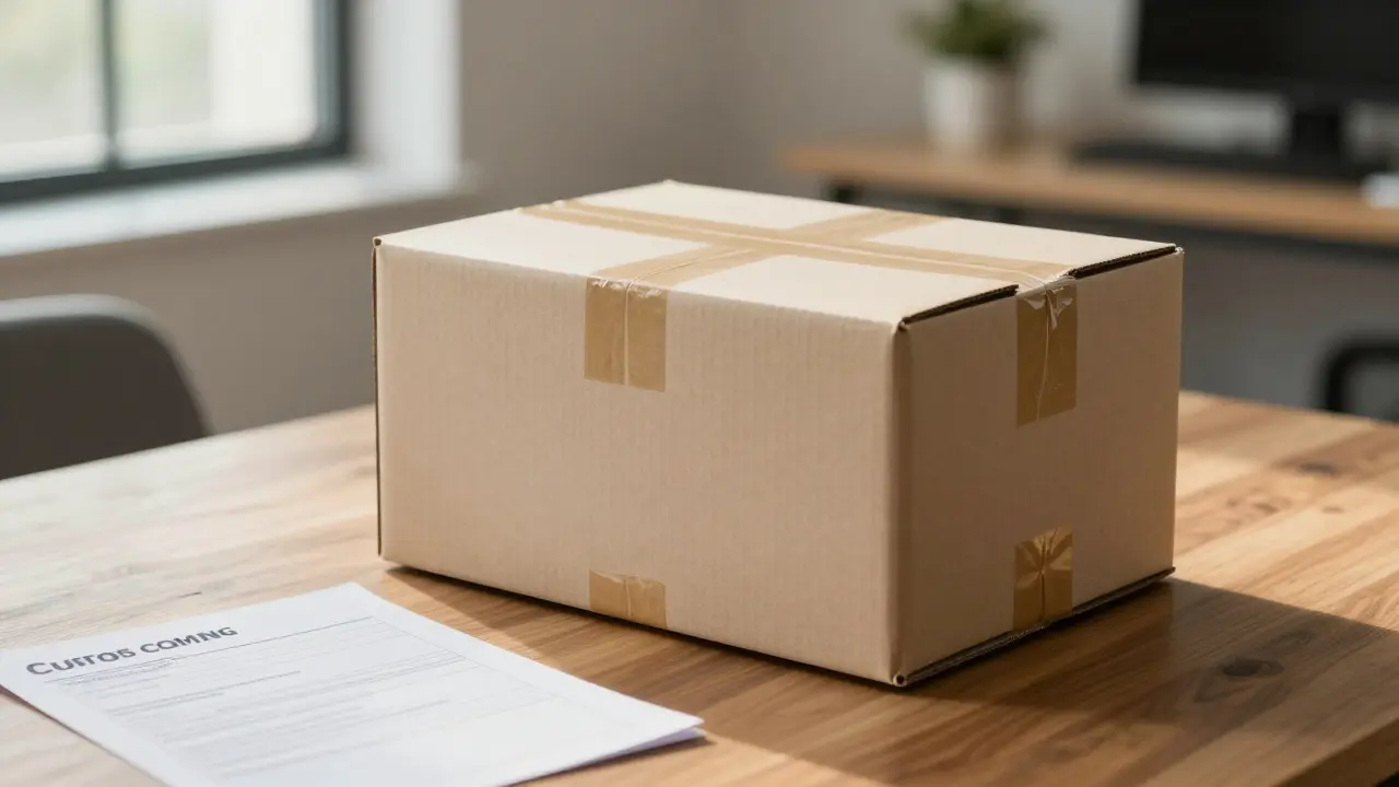 Diskret verpackter Karton für nationalen Versand