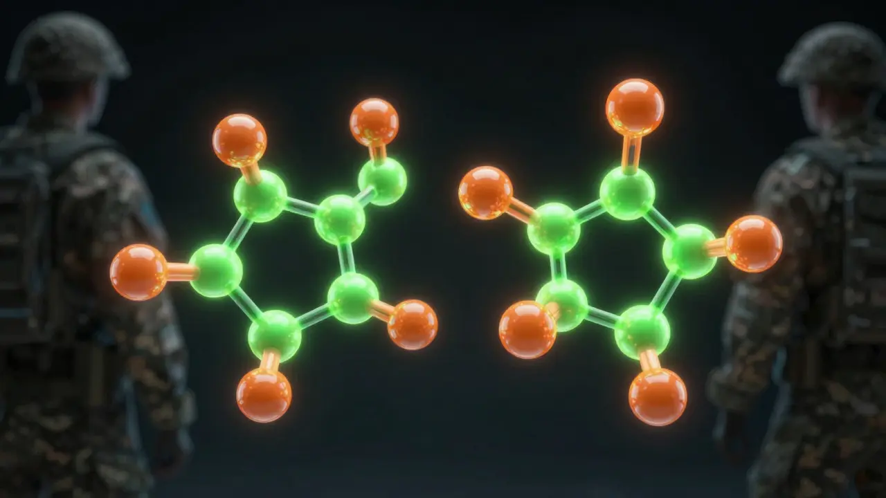Glowing molecular models of Delta-8 and Delta-9 THC