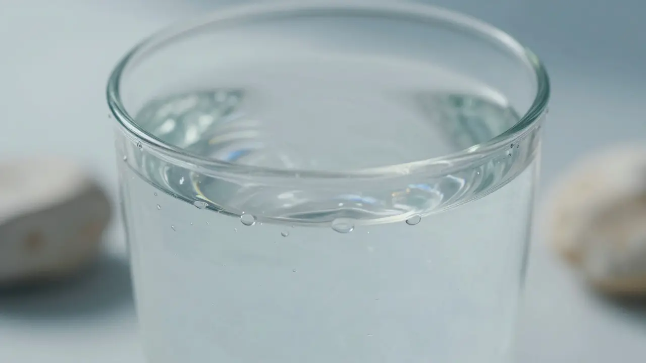 Kristallklares Wasser symbolisiert den weichen Geschmacksfaktor