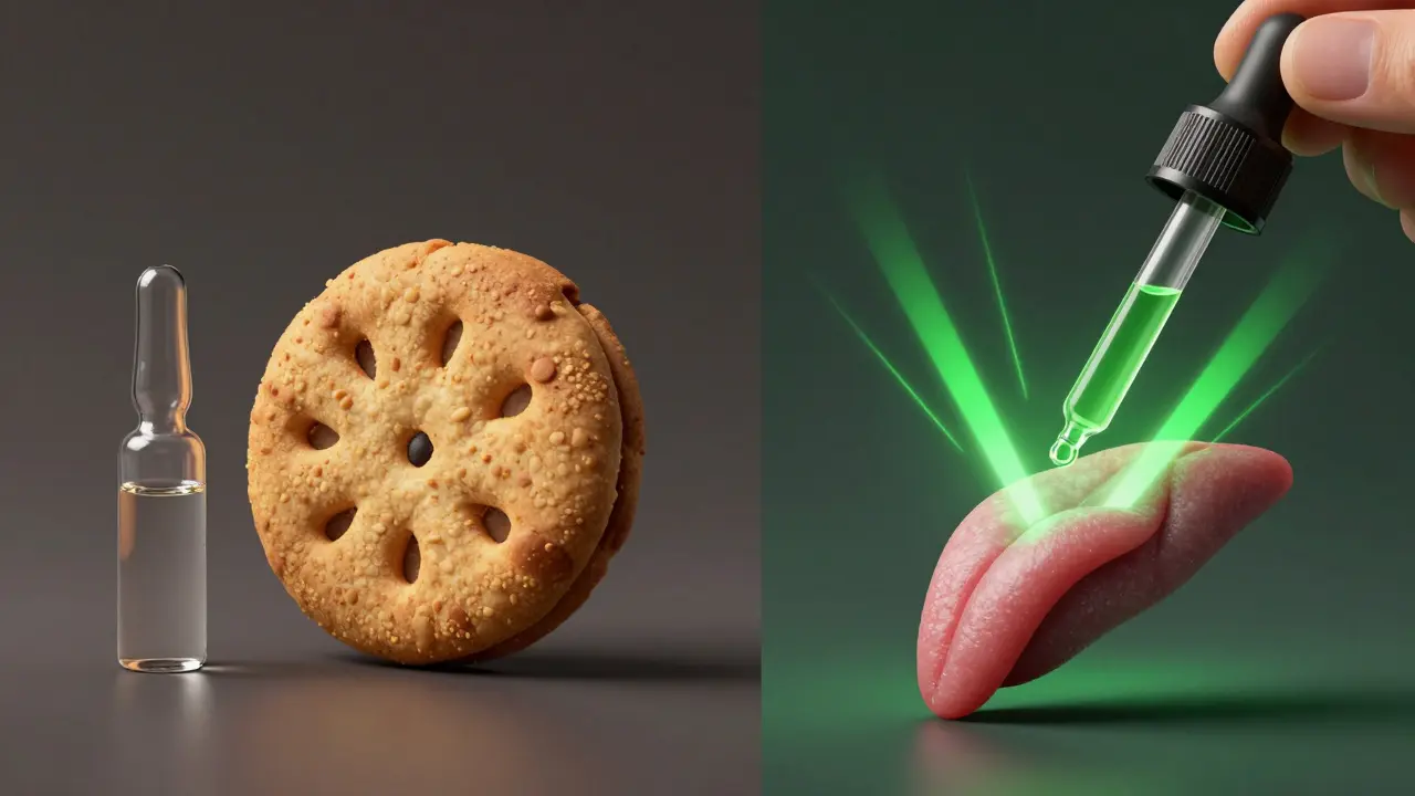 Vergleich der Bioverfügbarkeit von CBD-Keks versus CBD-Öl