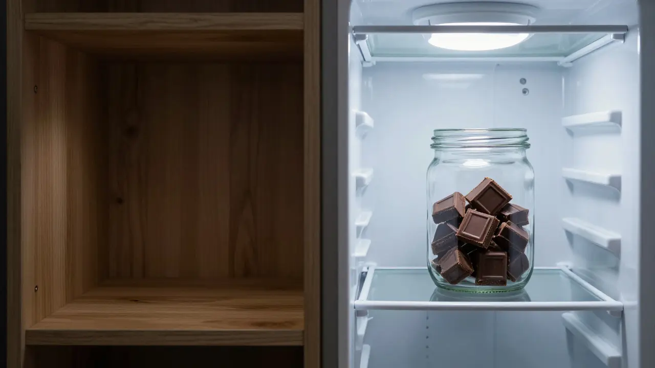 Vergleich von Küchenschrank und Kühlschrank für Lagerung
