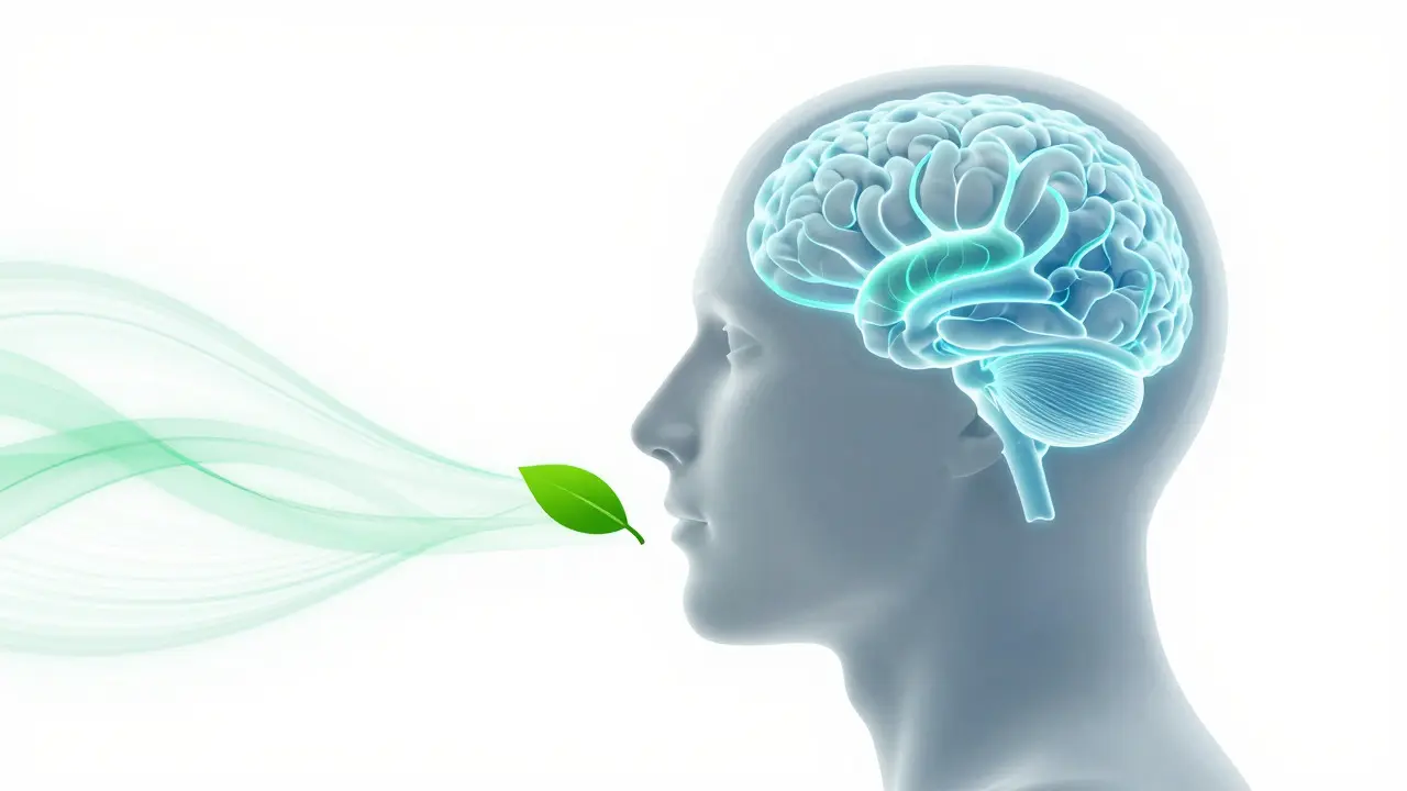 Grafik: CBD wirkt beruhigend auf das Nervensystem